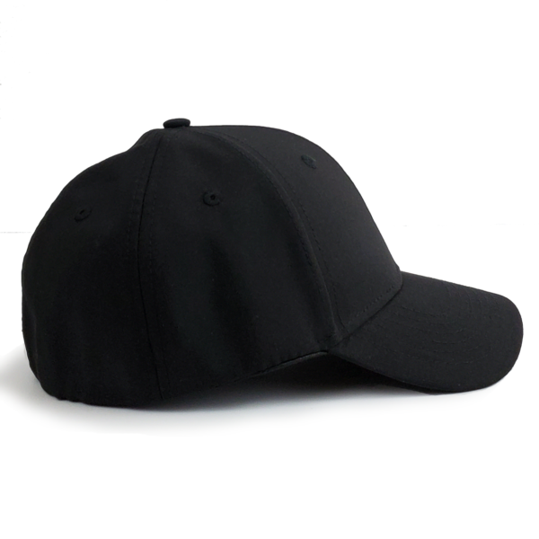 1PKT Black Stretch Fit Curved Bill Hat - Image 4