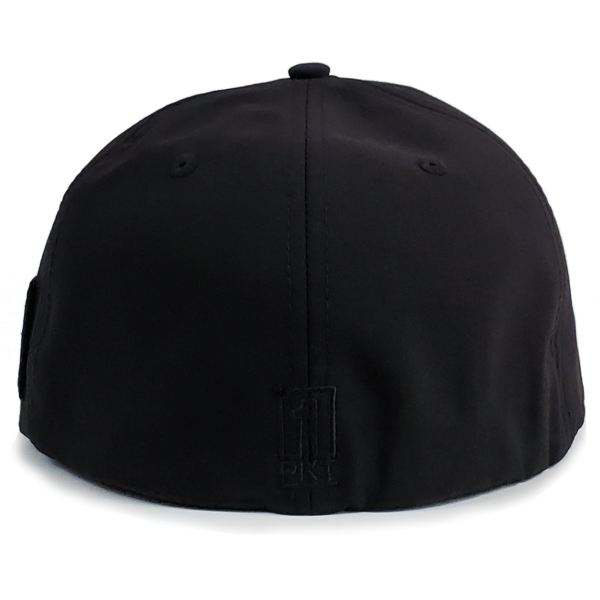 California 8-Ball Black Stretch Fit Flat Bill Hat - Image 5