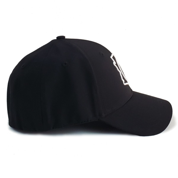 Arizona 8-Ball Black Stretch Fit Curved Bill Hat - Image 4