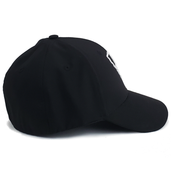 California 8-Ball Black Stretch Fit Curved Bill Hat - Image 4