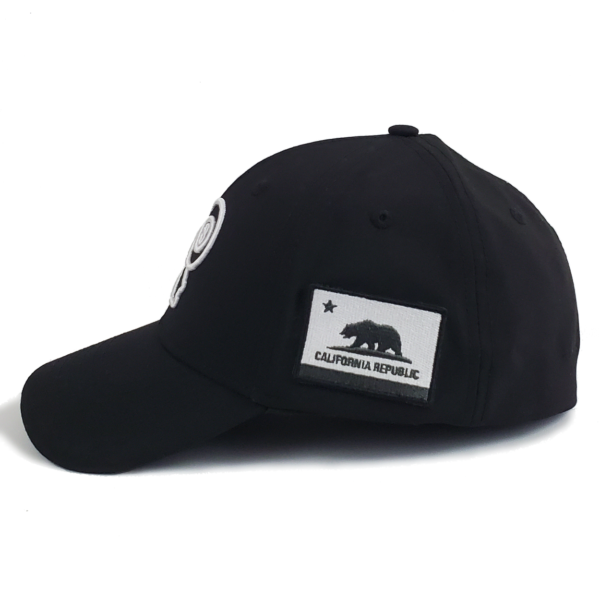 California 8-Ball Black Stretch Fit Curved Bill Hat - Image 3