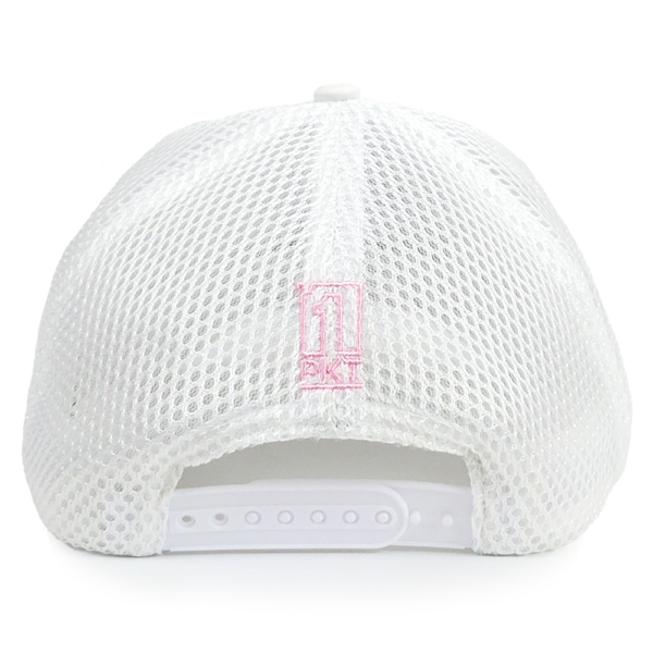 White Pink 1PKT Snapback Hat - Image 4