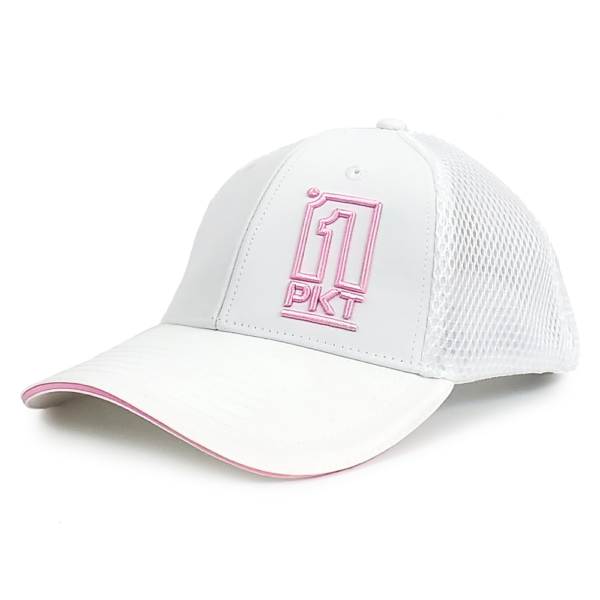 White Pink 1PKT Snapback Hat