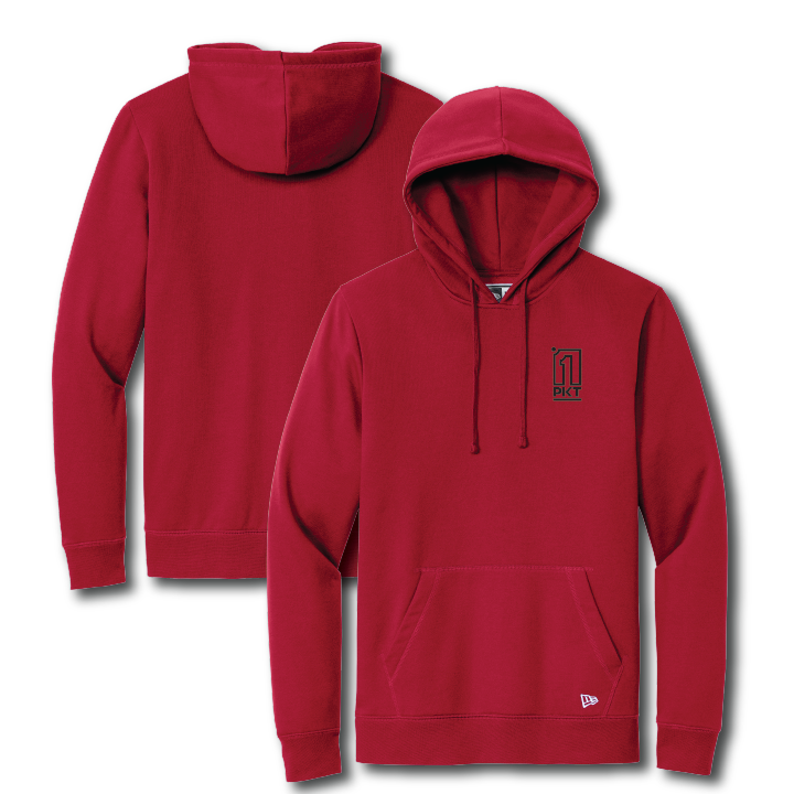 1PKT Embroidered Red Hoodie - 1PKT